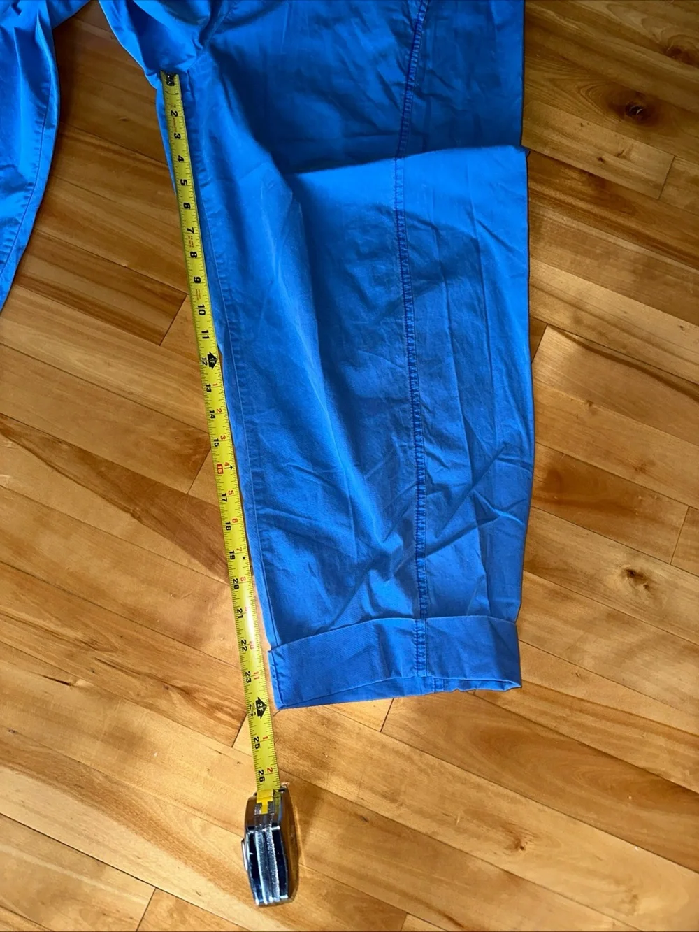 Free People Womens s Cobalt Blue Cotton Barrel Pants Pull On Tapered Leg Boho